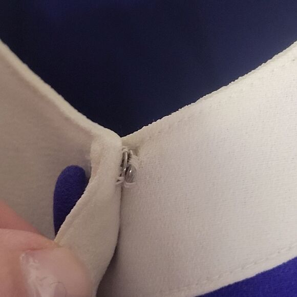 Vintage Sleeveless Purple and White Dress - Picture 11 of 16